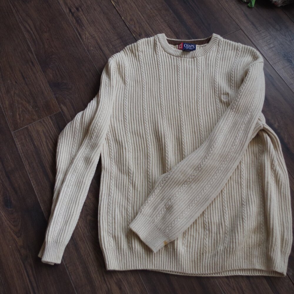 Vintage Men's Sweater 100% Cotton Made In Indonesia